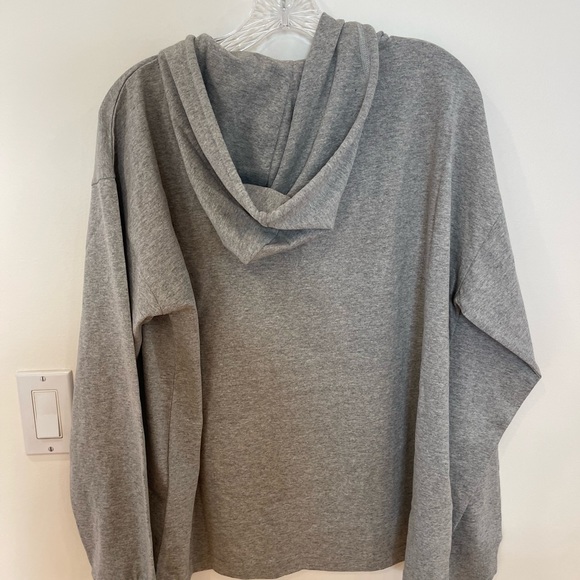 NWT 1017 Alyx 9SM grey lightweight sweatshirt cotton melange blend jersey hoodie - Picture 10 of 15